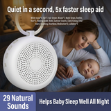White Noise Machine for Sleeping – Sound Machine for Adults & Infants, Sleep Sounds with Timer